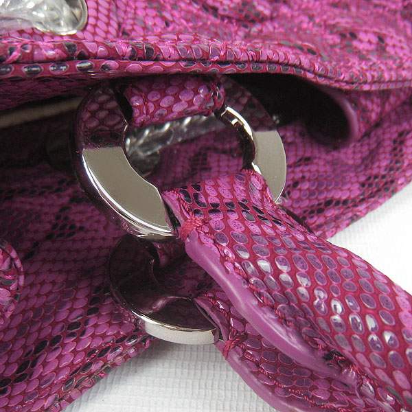 Christian Dior 1885 Snake Grain Leather Handbag-Pink - Click Image to Close
